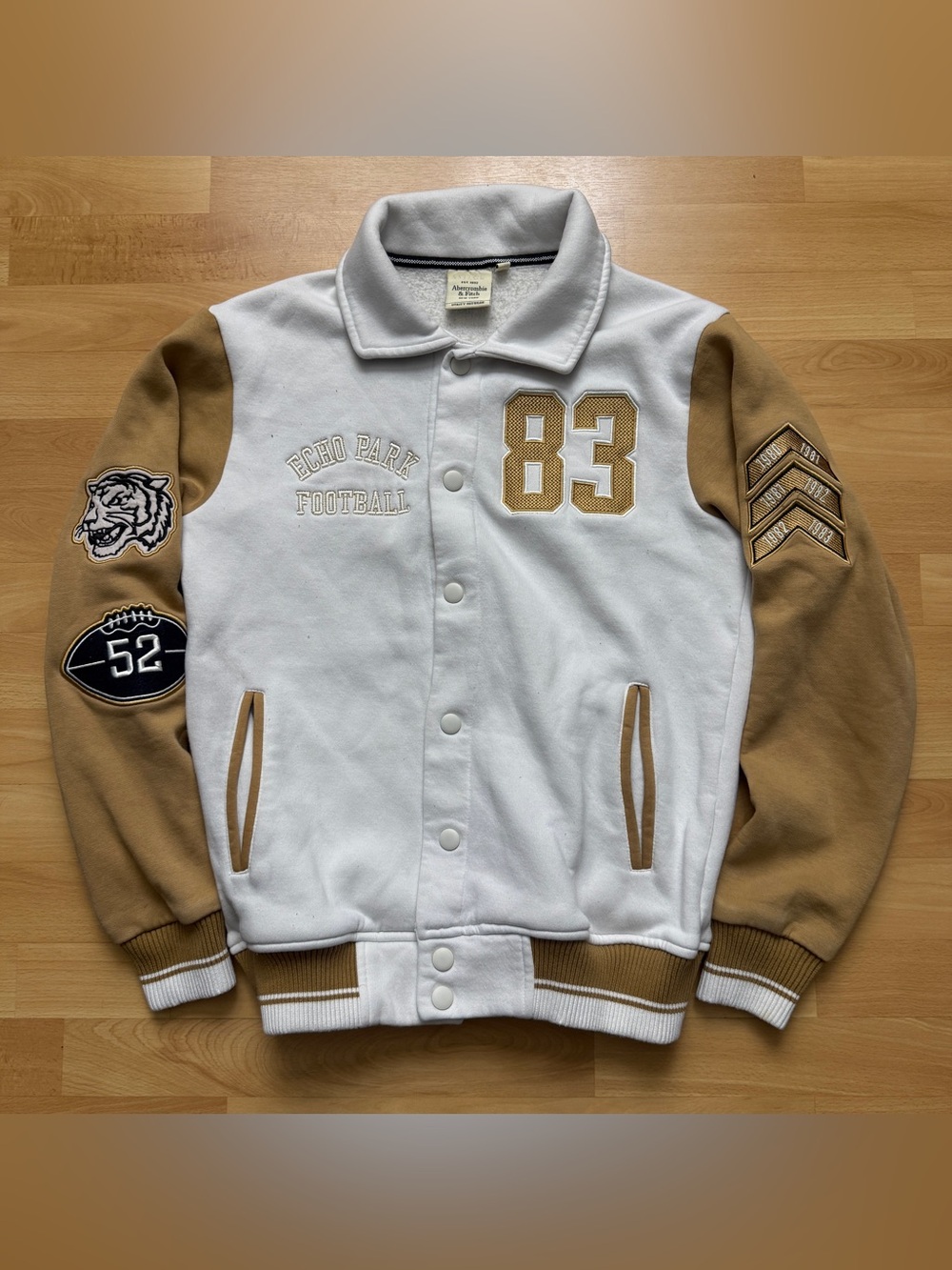 Abercrombie & Fitch Varsity Patch Jacket Mens Size Large